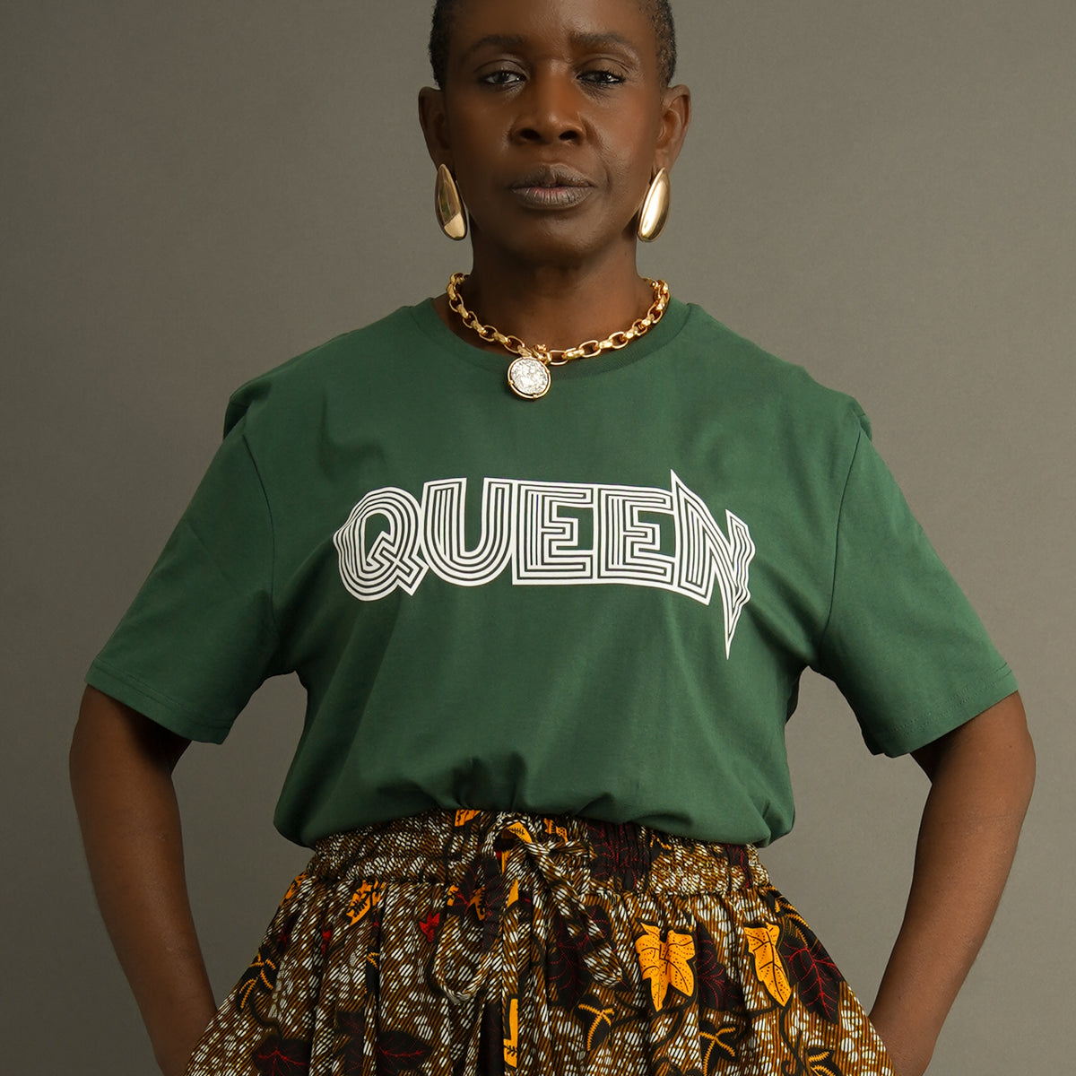 Bottle Green Unisex Queen Tee – Kemi Telford - Main Image