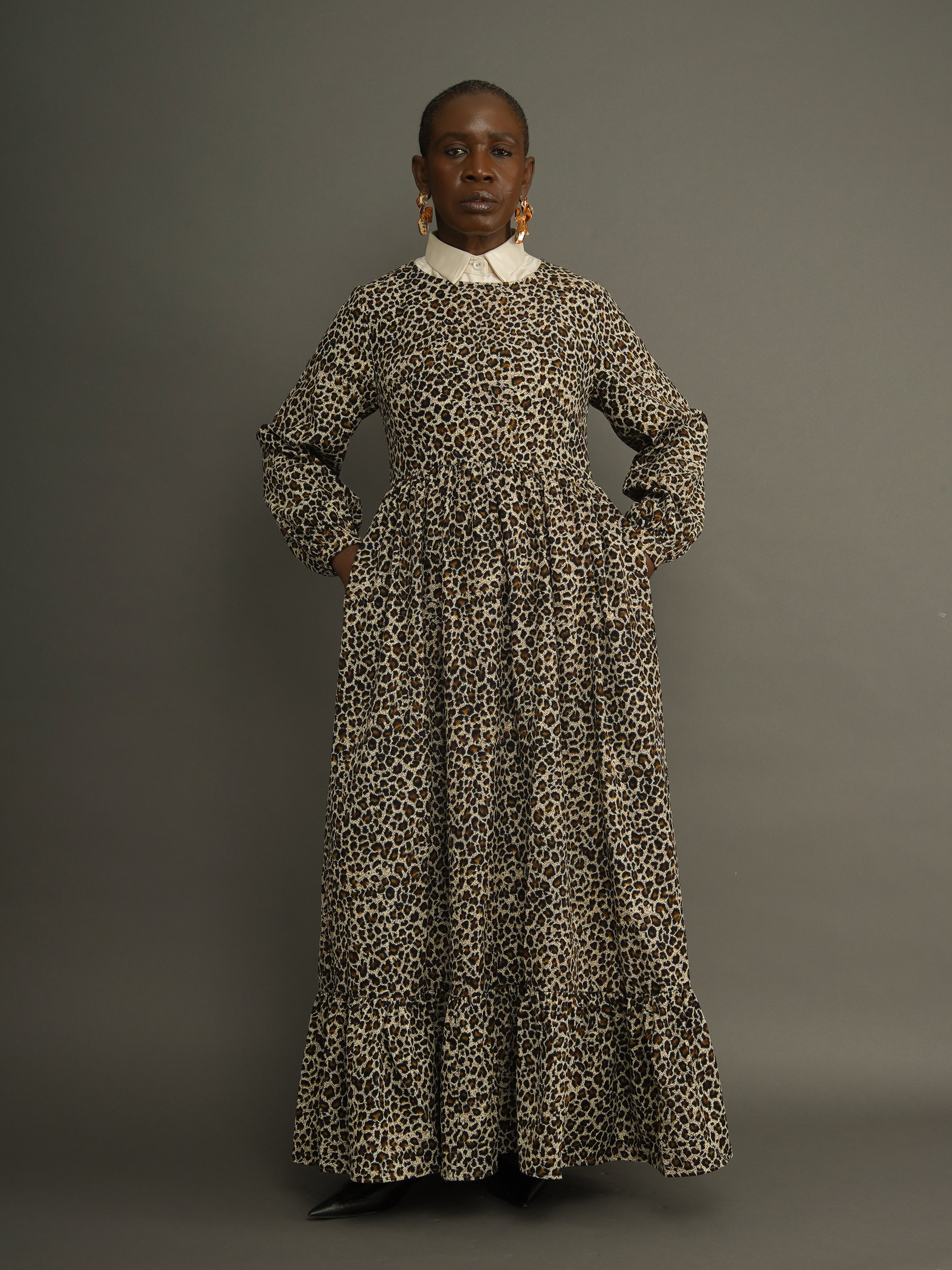 Folashade Leopard Print Maxi Dress | Kemi Telford