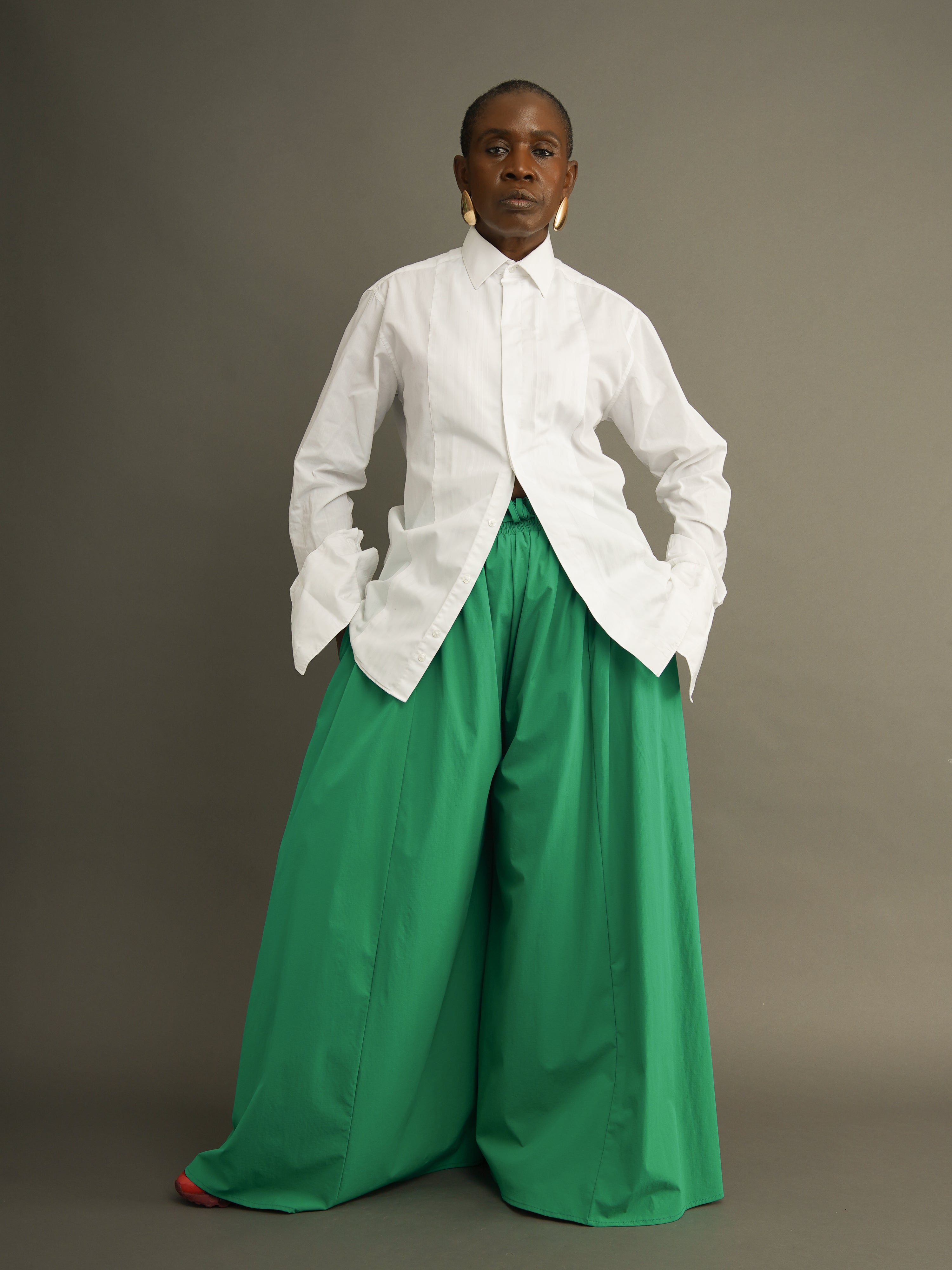 Charlie Green Palazzo Trousers | Kemi Telford