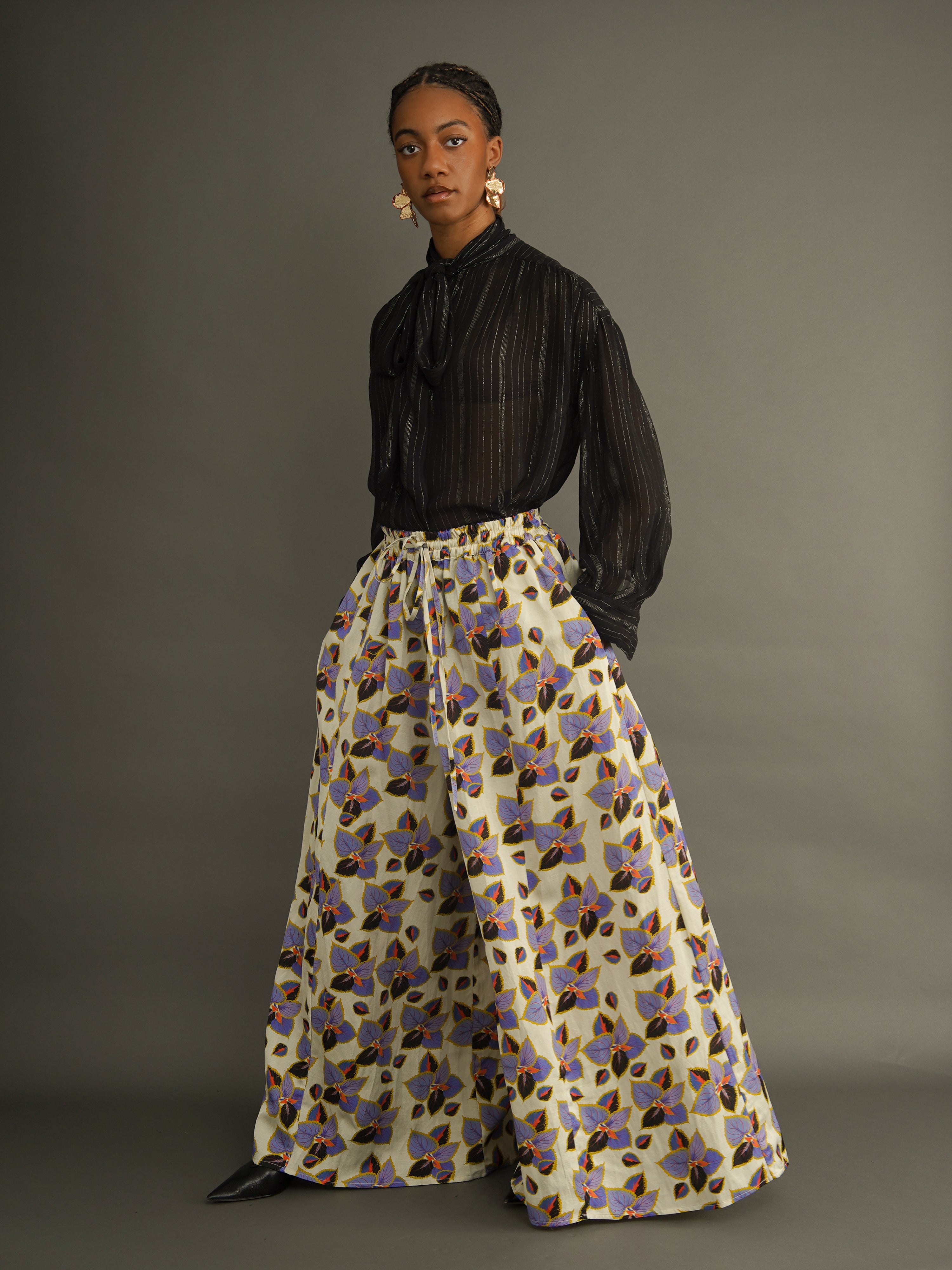 Charlie Garden Palazzo Pants – Wide-Leg Trousers for Women | Kemi