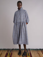 Tokunbo Blue Cord Dress, close-up detail