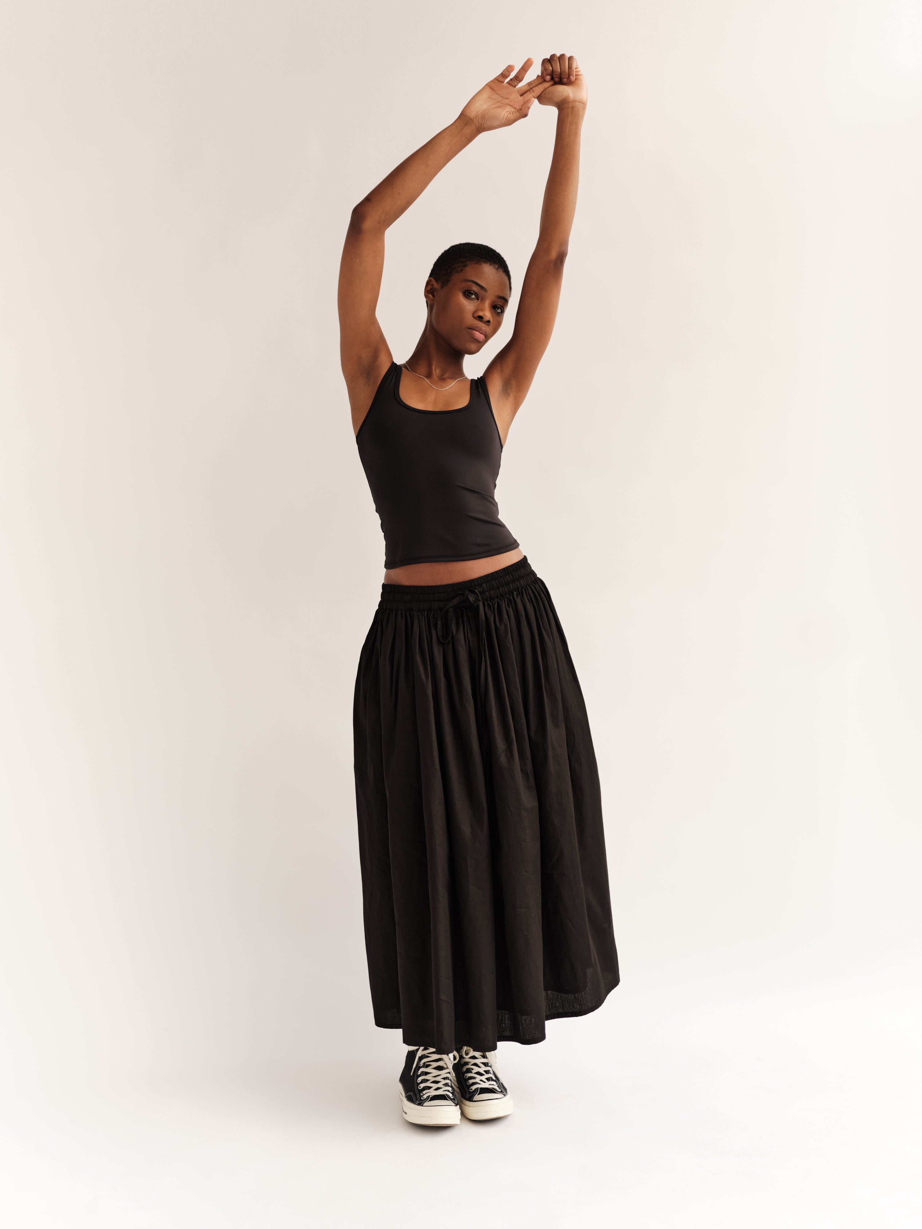 Mel gather skirt andmary ブラウンM andmary Mel gather skirt, size M