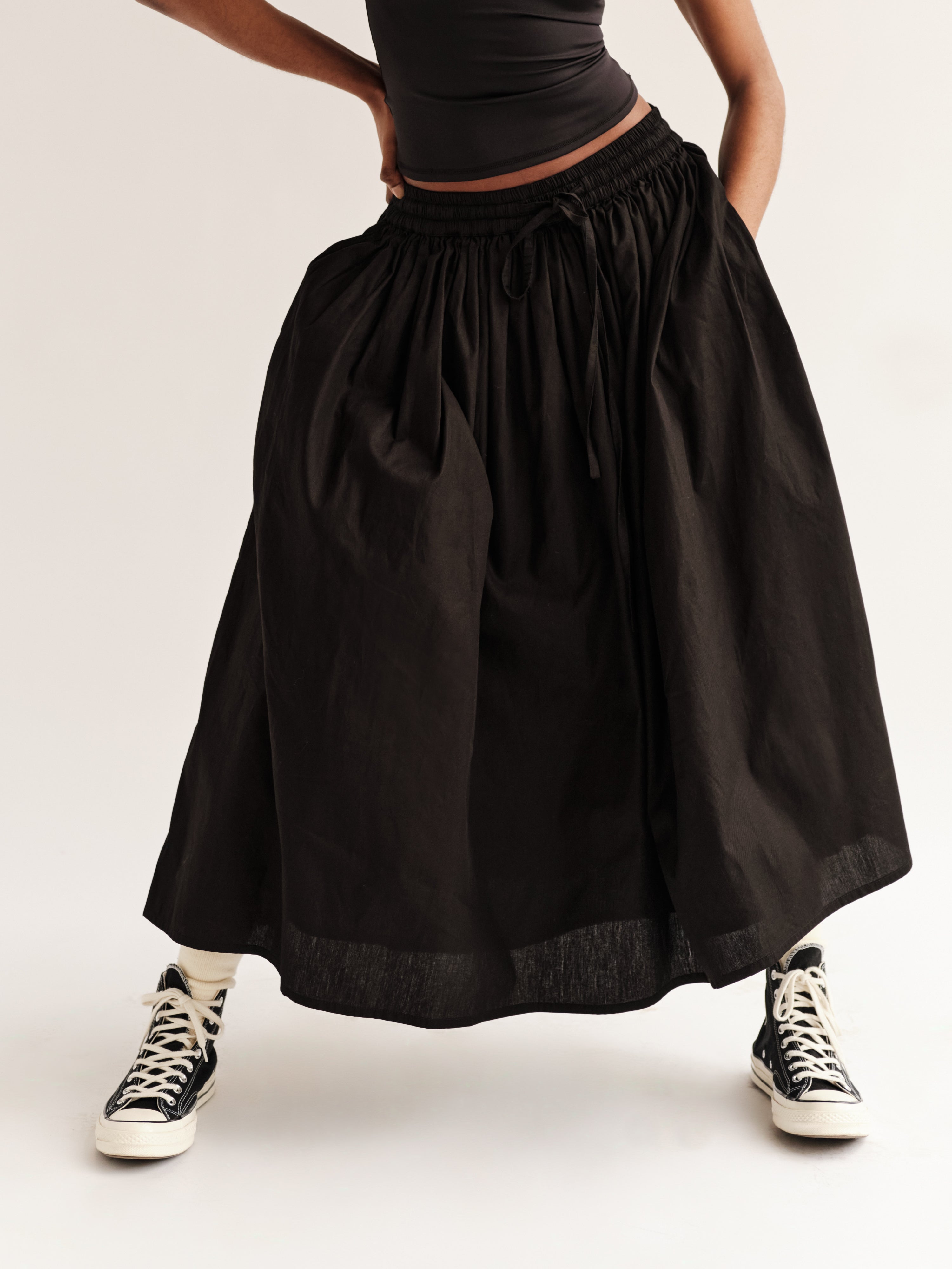 ！！?！andmary Mel gather skirt black andmary Mel gather skirt black S