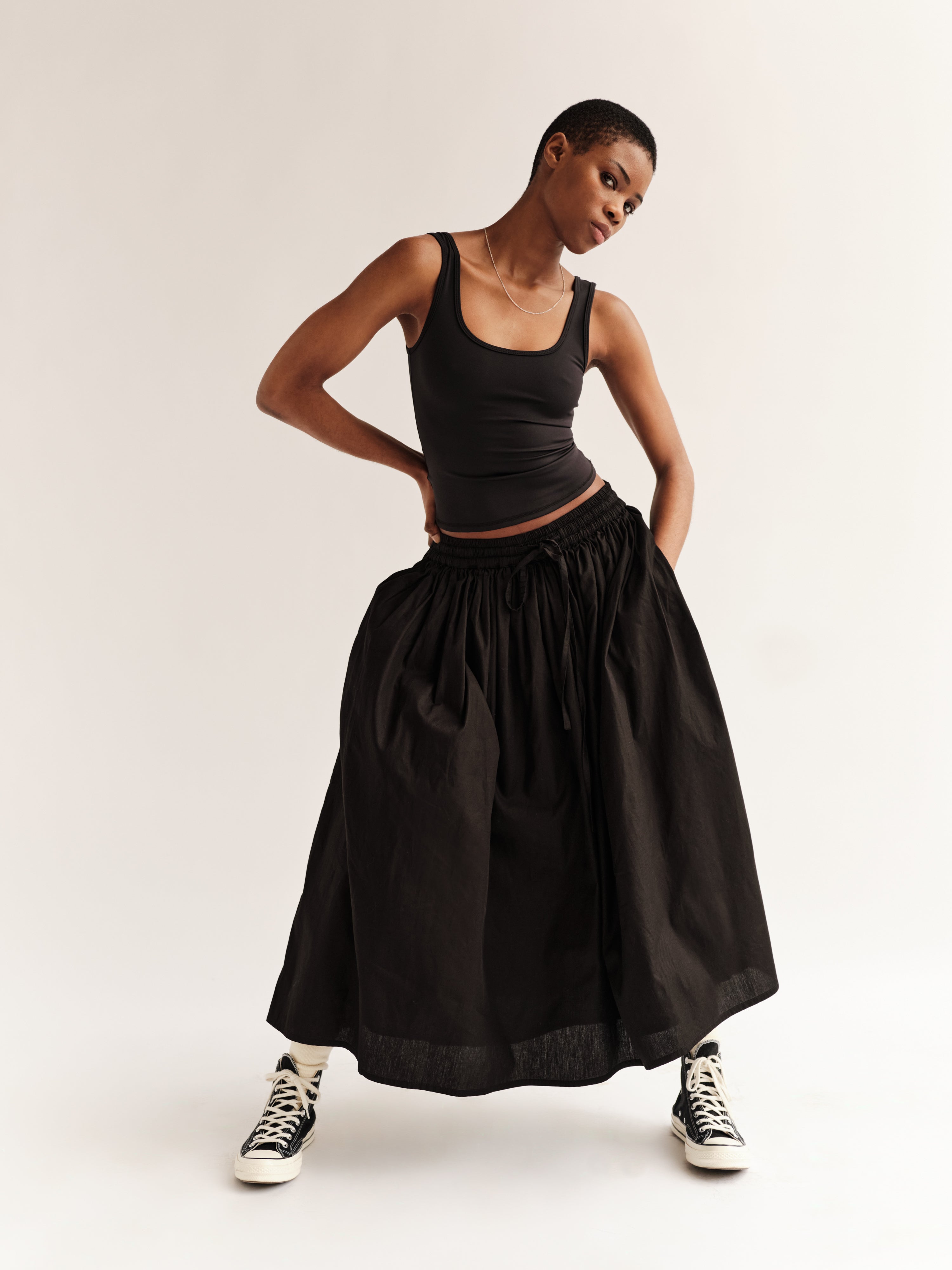 midi skirt pockets