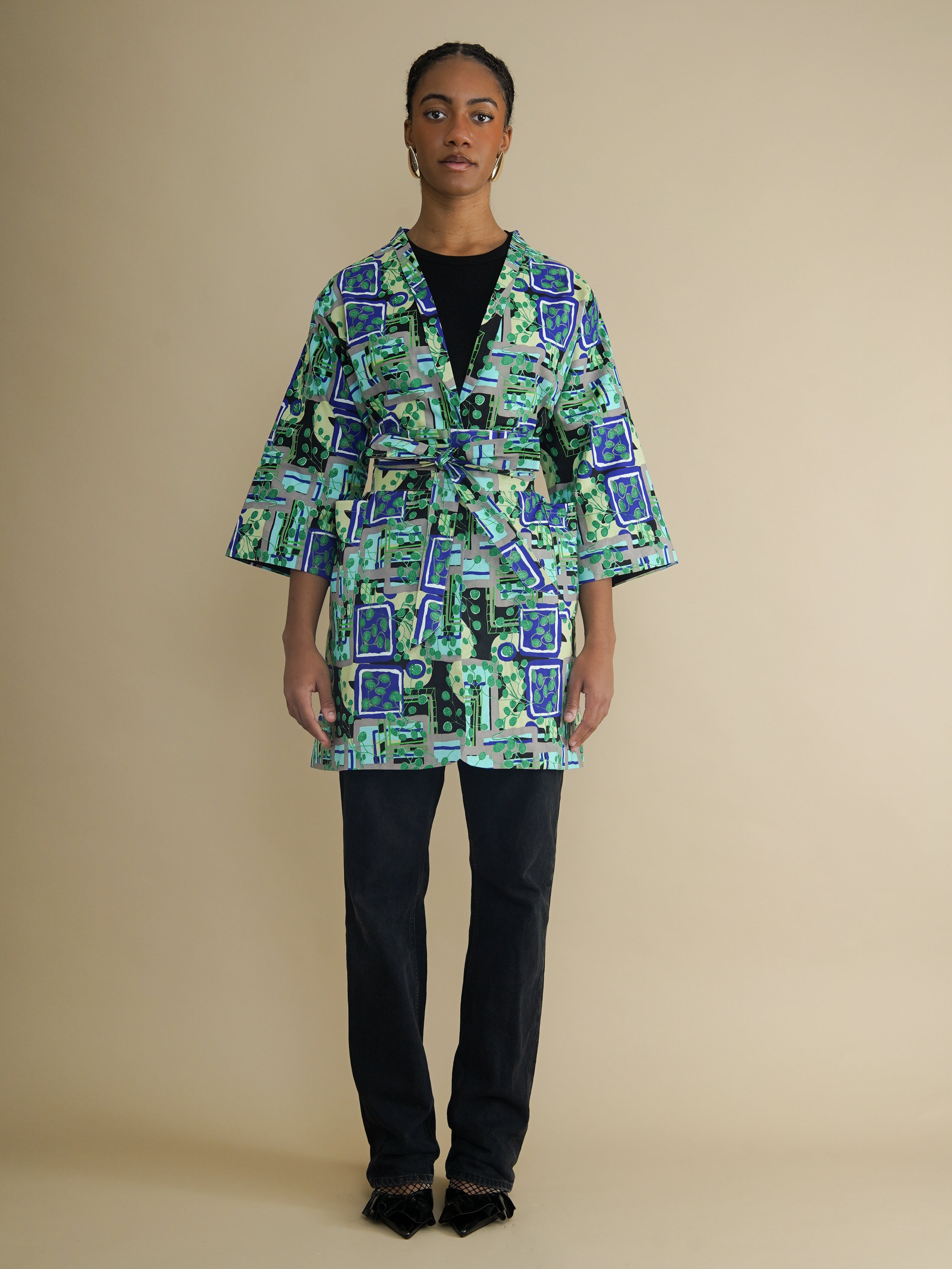 Tate x Kemi Telford Wax Print Jacket | Organic Cotton Statement Jacket