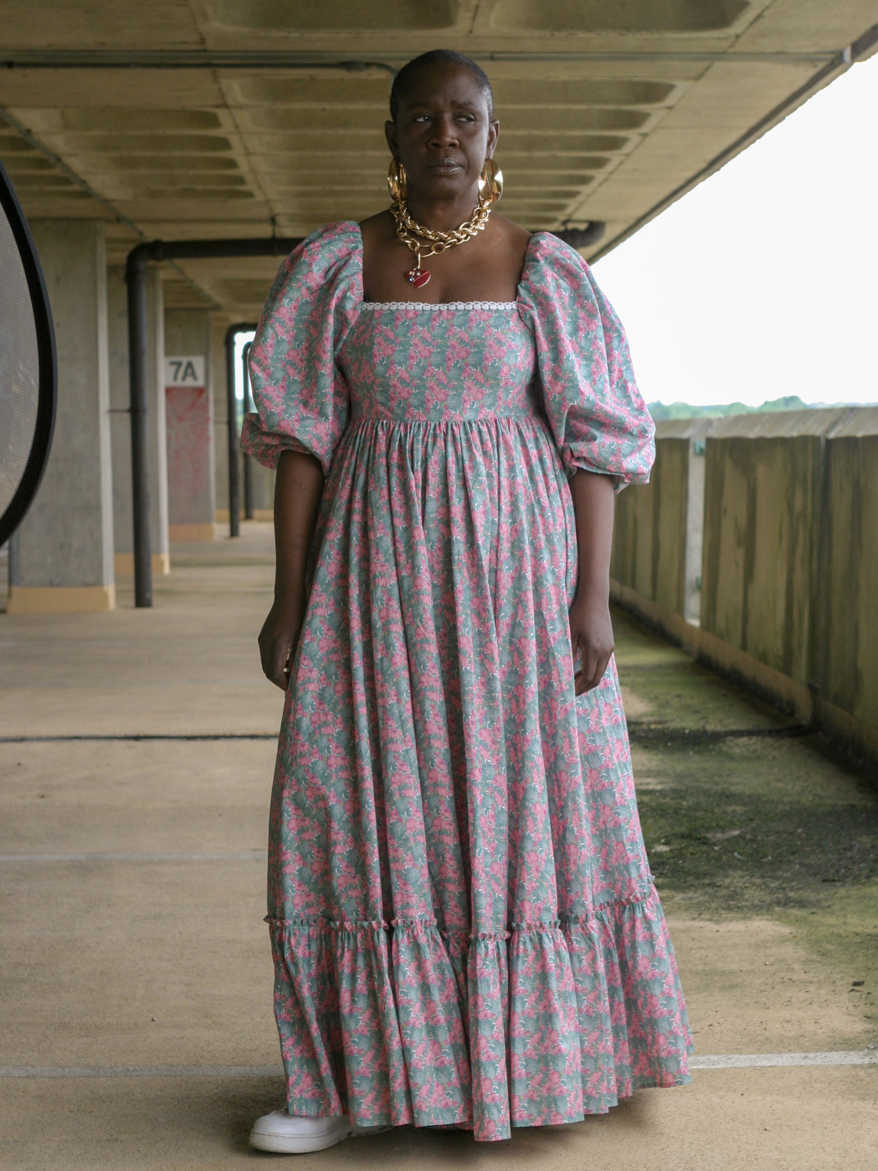 Simona Romantic Pink Floral Maxi Dress Kemi Telford