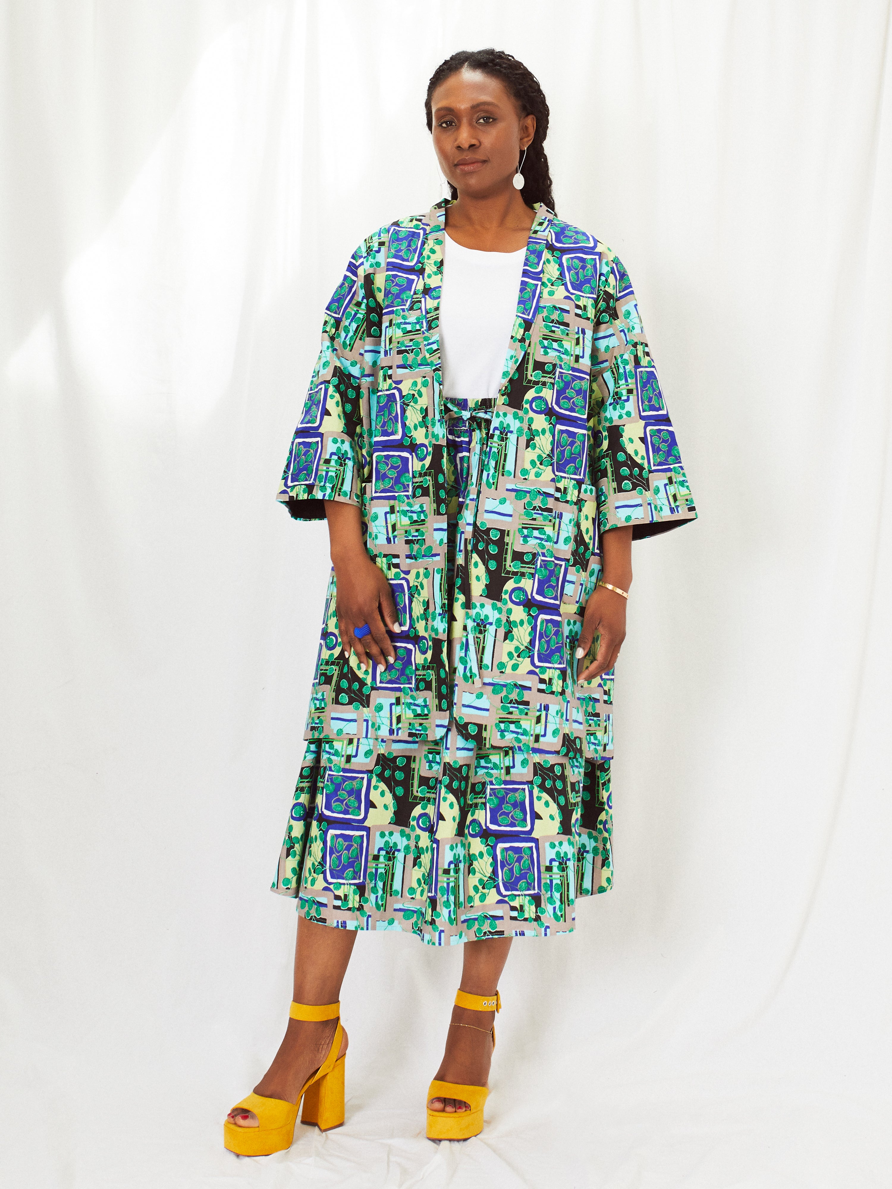 Tate x Kemi Telford Wax Print Jacket | Organic Cotton Statement Jacket