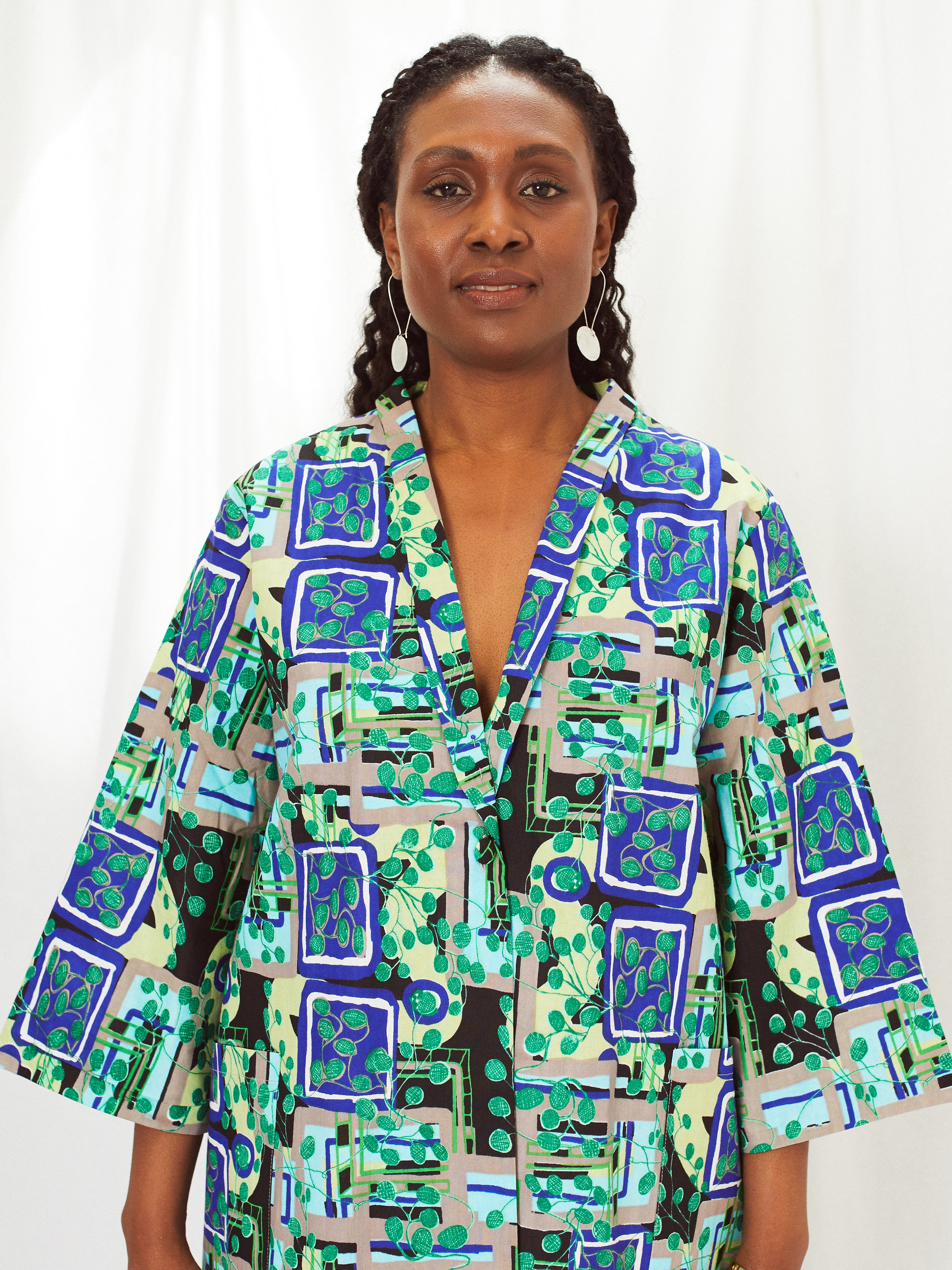 Tate x Kemi Telford Wax Print Jacket | Organic Cotton Statement Jacket
