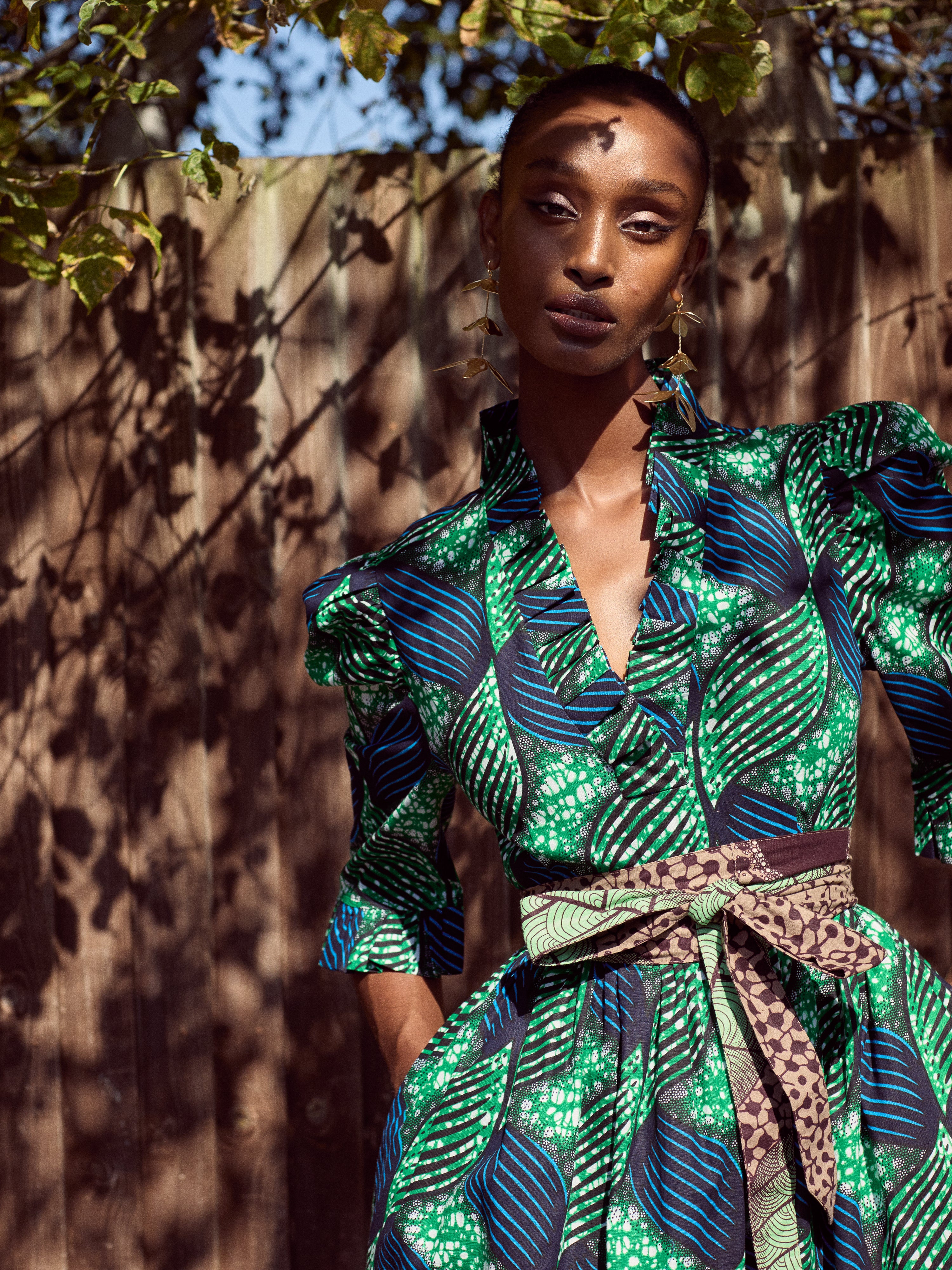 Adeola V-Neck Greta Dress | Kemi Telford