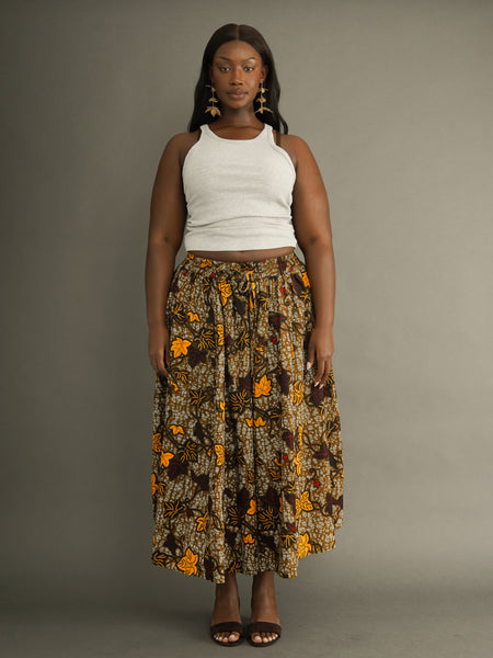 8 Panel Skirt – Dutch Wax, Bold & Limited Edition – Kemi Telford