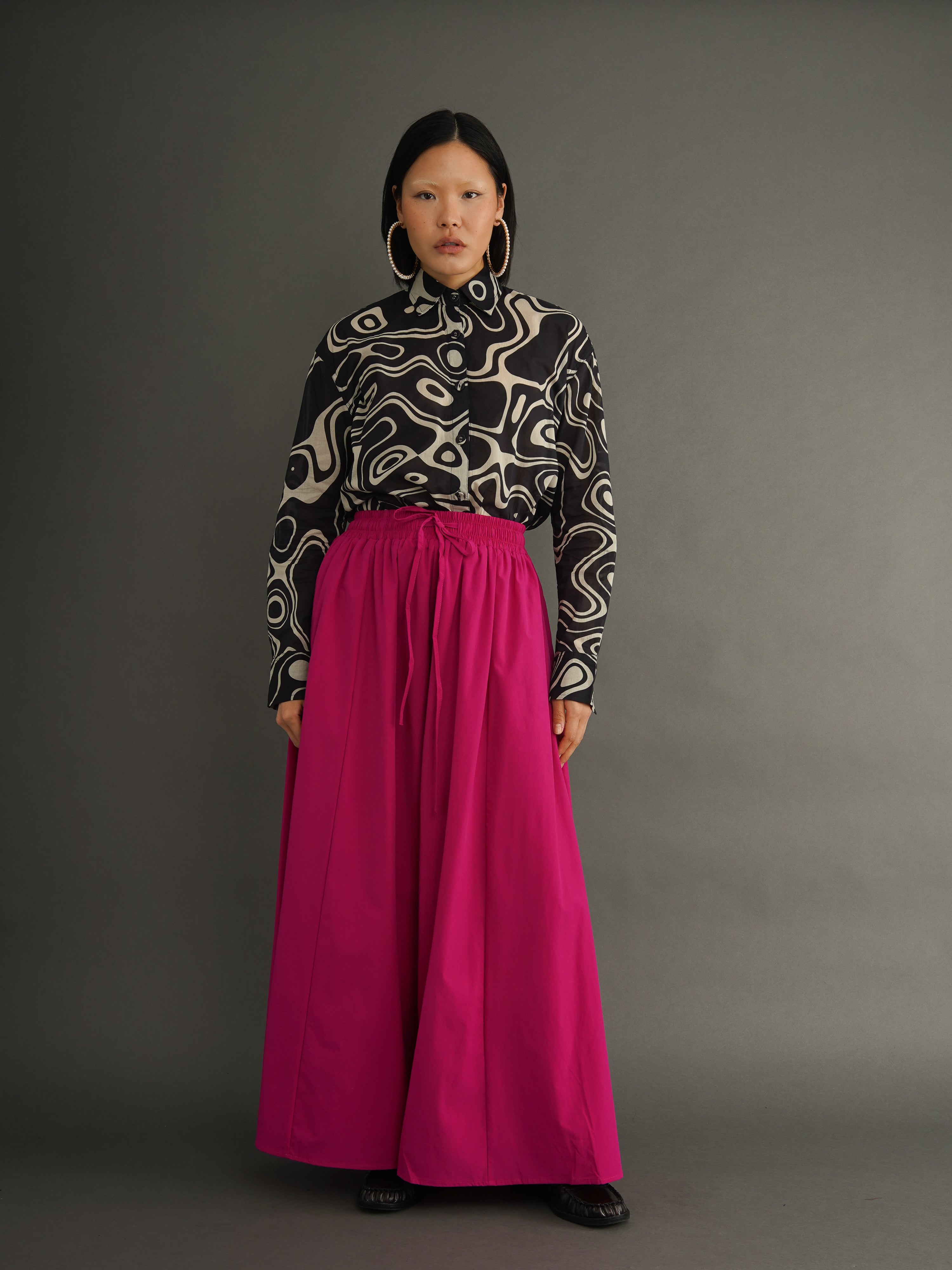 Charlie Pink Palazzo Pants – Wide-Leg Trousers| Kemi Telford