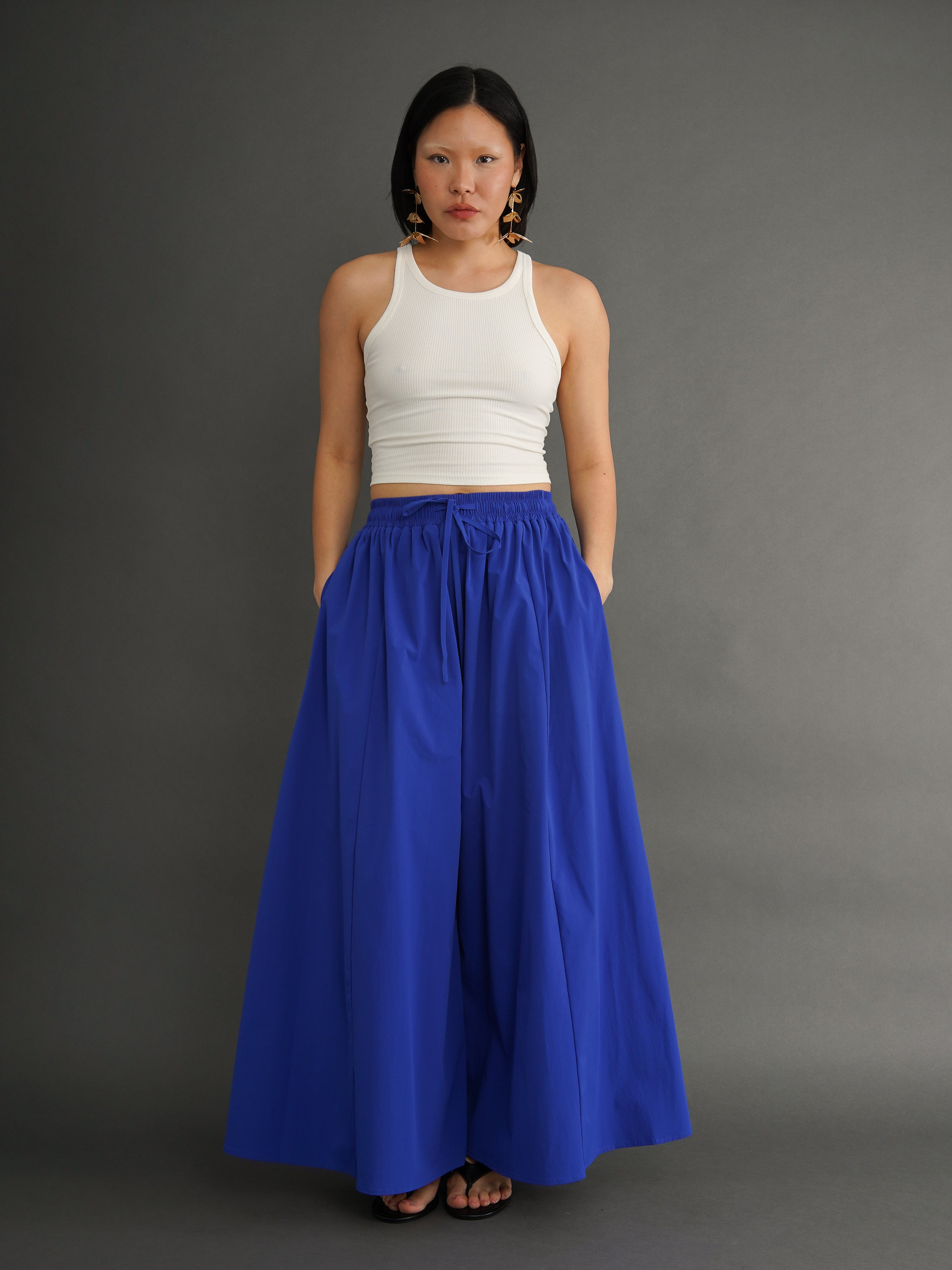 Charlie Blue Palazzo Pants | Kemi Telford