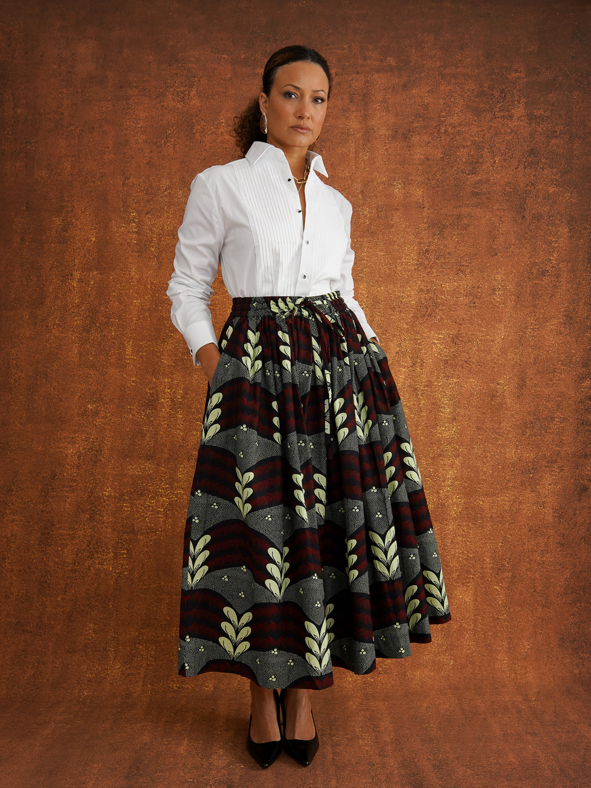 Oba Skirt in Dutch Wax Cotton