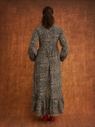 Folashade Corduroy Maxi Fitted Dress, close-up detail