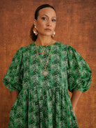 Megan Green Dress, detail shot