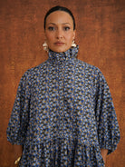 Tokunbo Blue Cord Dress, side view
