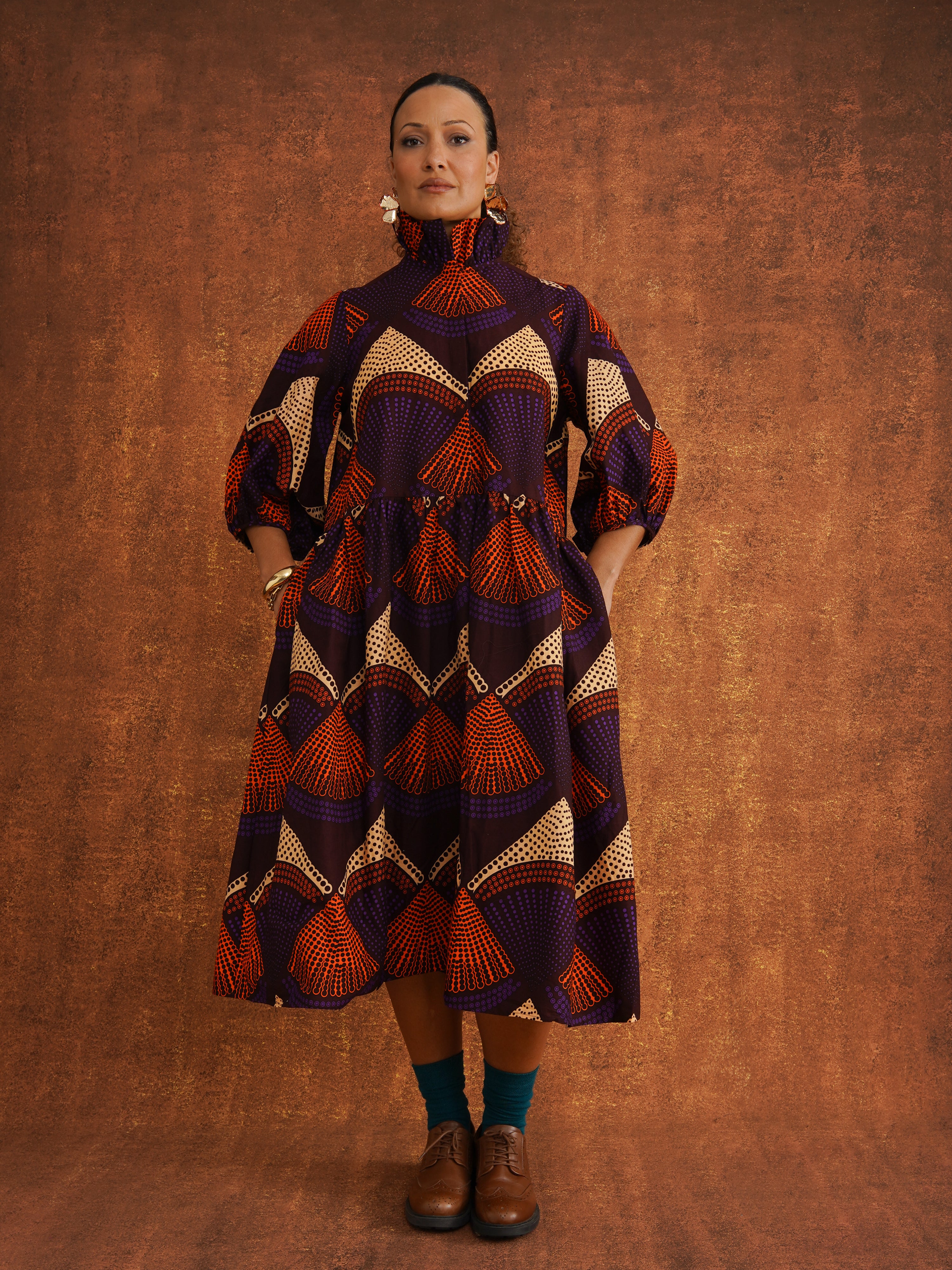Tokunbo Dress, worn by Charli, front view