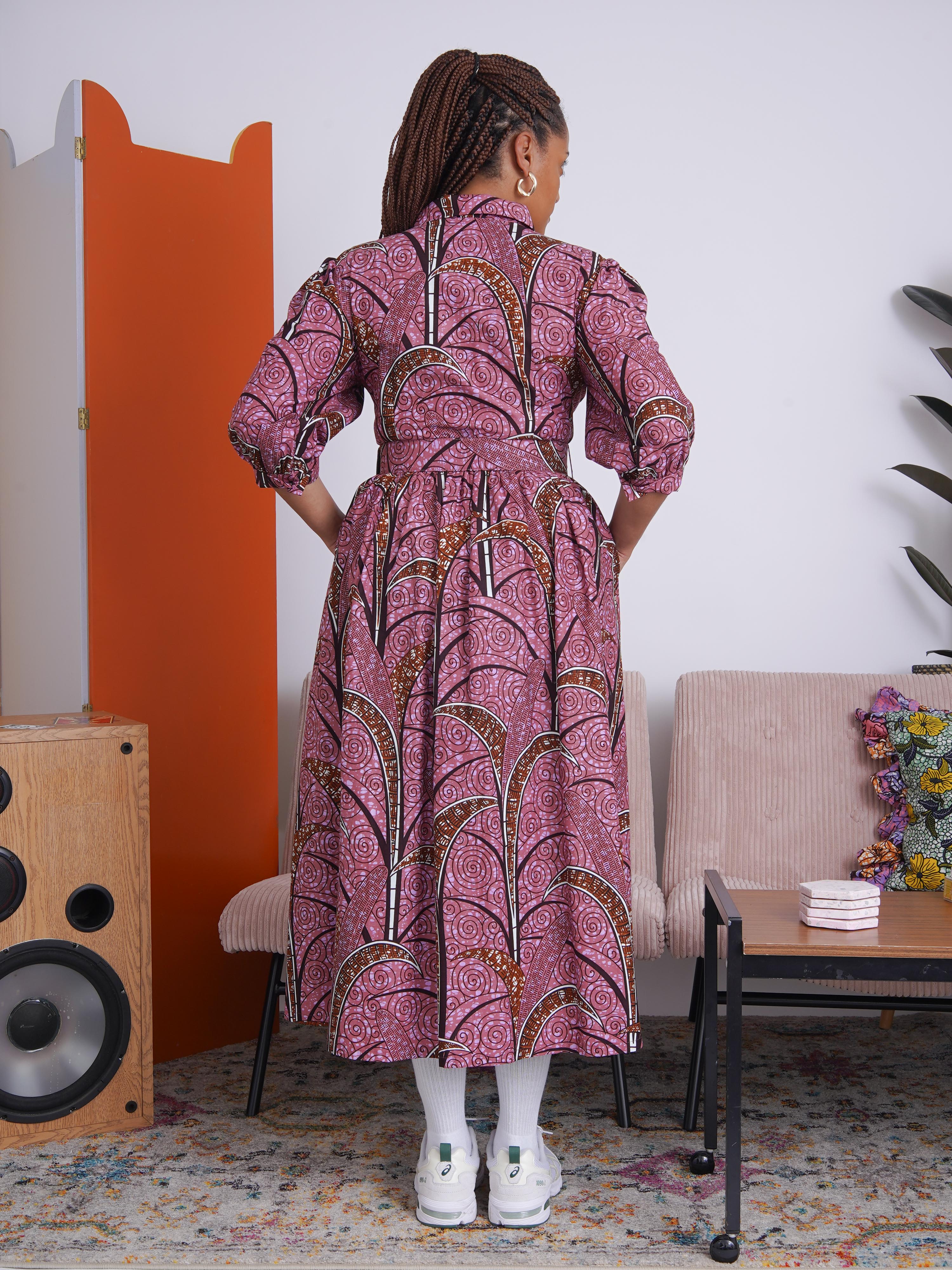 Pink Vine Shirt Dress – Kemi Telford