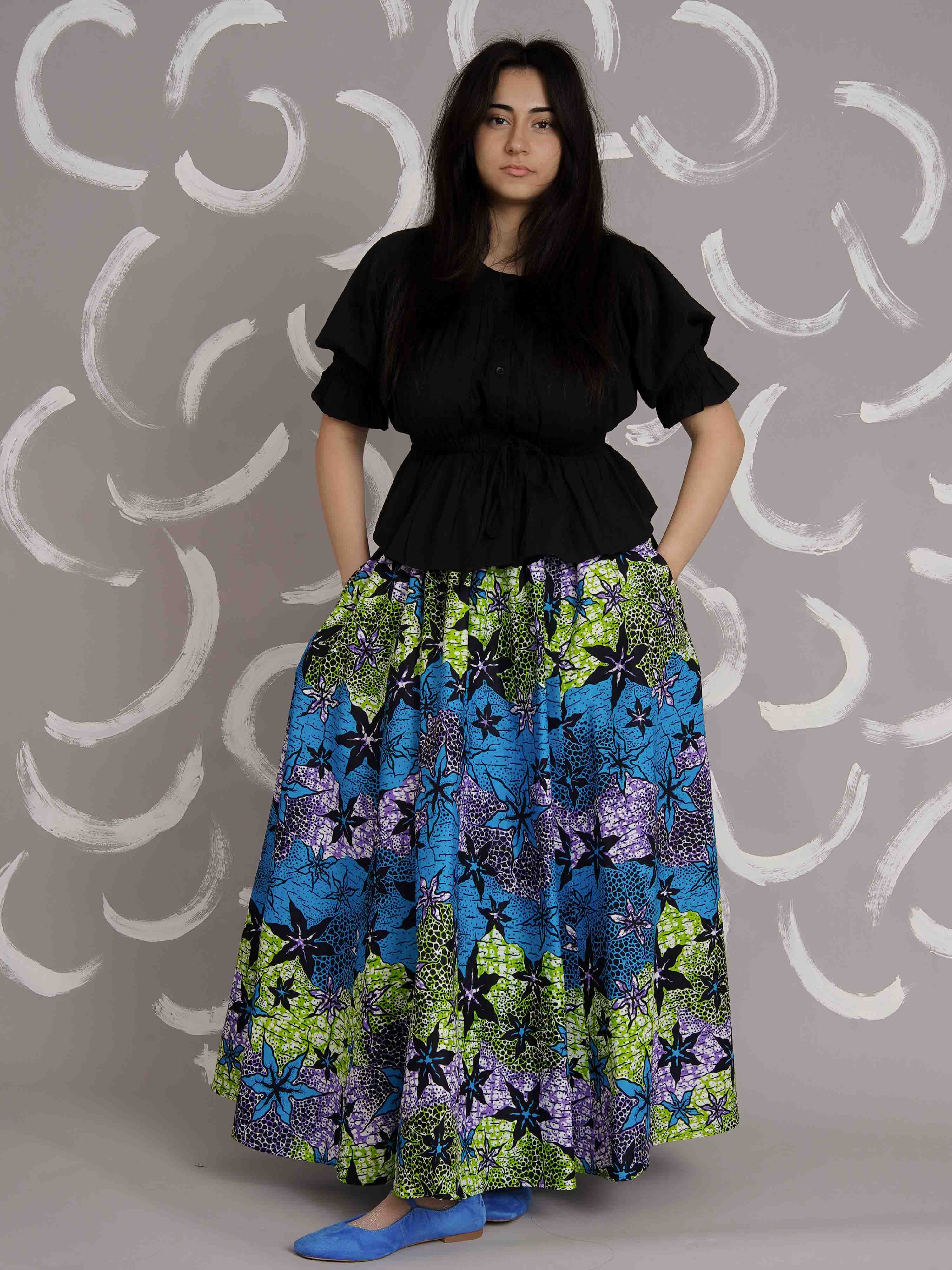 Anna 8 Panel Maxi Skirt – Kemi Telford