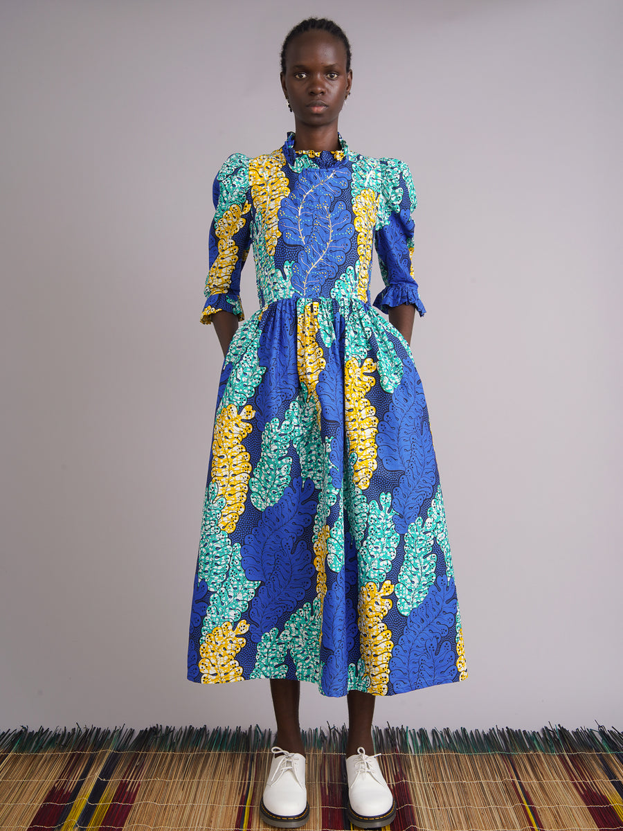 Limited Edition Greta Blue Hand Beaded Dress – Kemi Telford